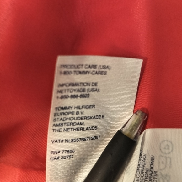 (1454) Tommy Hilfiger Navy Blue Preppy Loose Blazer Jacket Size 14 - Picture 9 of 11